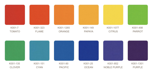 Preview: Kona Cotton Solids Fat Quarter Stoffpaket - Bright Rainbow